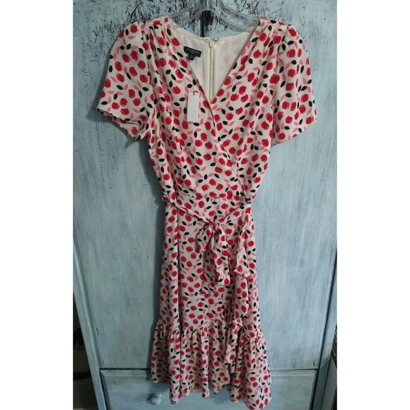 Talbot's Floral V-neck Ruffled Maxi Dress 2p Nwt Boho Cottage Core Feminine - Picture 1 of 11